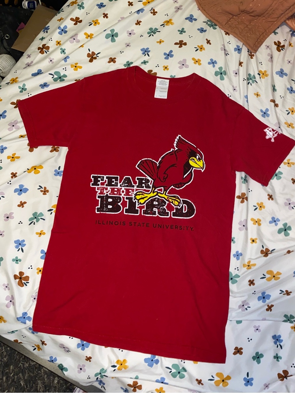 Illinois State University Fear the Bird unisex red tee